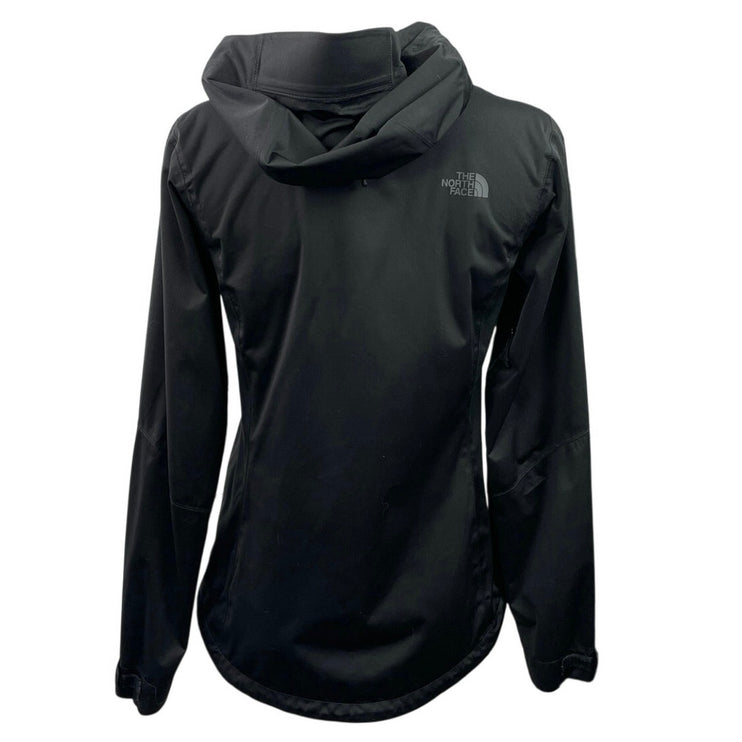 The North Face Hikesteller Women Black Waterproof Hooded Parka Shell Jacket Sz S