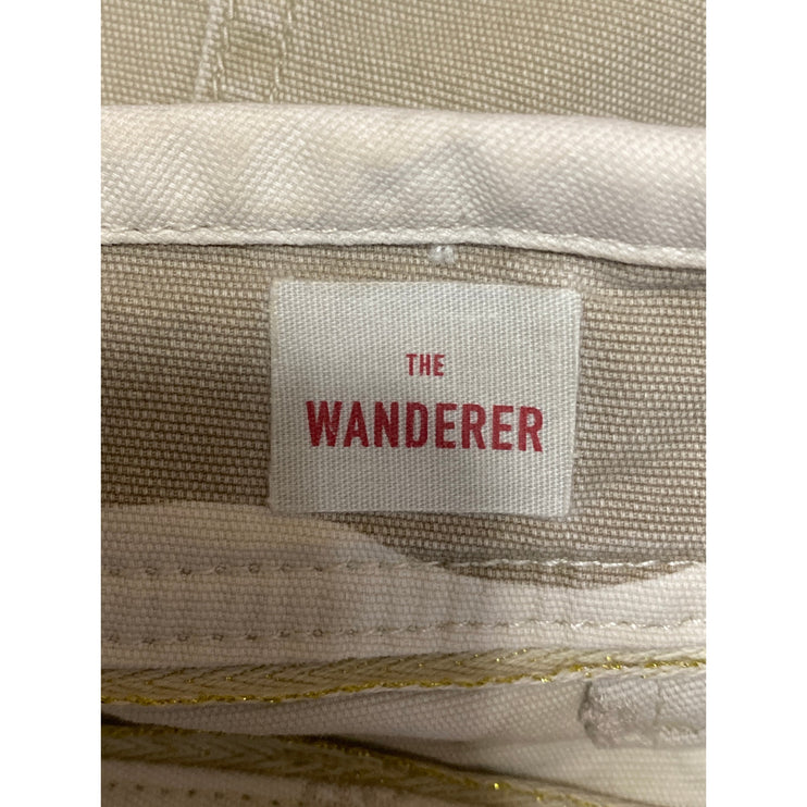 Anthropologie The Wanderer Beige Khaki Army Military Straight Trousers Pants 27