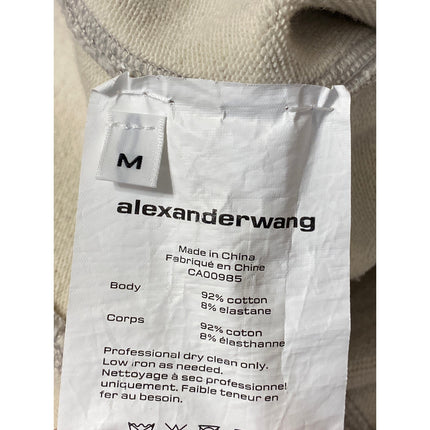 Alexander Wang Women's Gray High Rise Flare Bootcut Bell Bottom Trousers Pants M