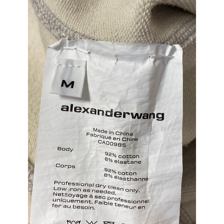 Alexander Wang Women's Gray High Rise Flare Bootcut Bell Bottom Trousers Pants M