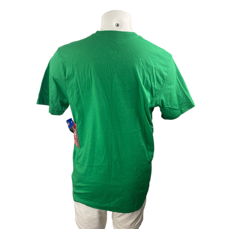 NEW NBA Boston Celtics Men's Green Short Sleeve Reflective Tee T-Shirt Top Sz L