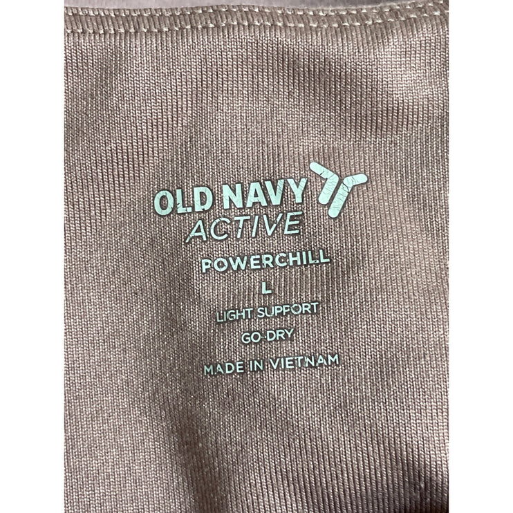 Old Navy Snug Women's Pink Sleeveless Yoga Athletic Activewear Crop Tank Top L