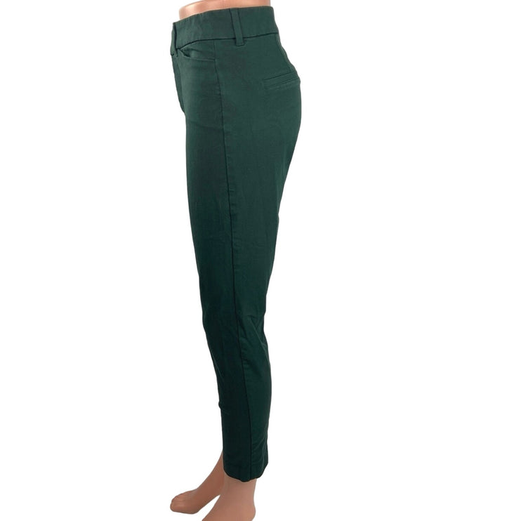 Old Navy Green Pixie Skinny High Rise Secret Smooth Pockets Career Casual Pant 6