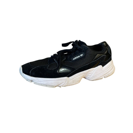 Adidas Falcon Women's Black Low Top Lace Up Athletic Running Sneakers Shoes Sz 9