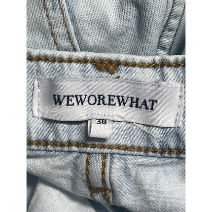 WeWoreWhat Light Blue High Rise Baggy Utility Trouser Cargo Denim Jeans Pants 30