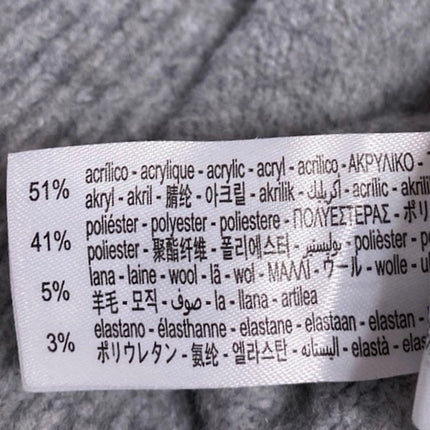 Zara Women's Grey Long Sleeve Mock Neck Knit Fleece Cropped Sweater Top Size M