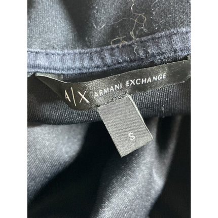 Armani Exchange Women's Navy Blue Full Zip Hoodie Hooded Sweatshirt Top Size S