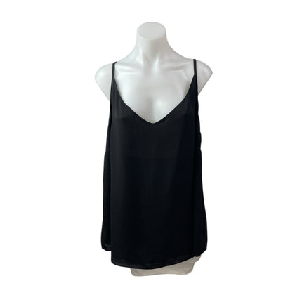 Ann Taylor LOFT Women's Black Sleeveless V Neck Cami Camisole Tank Blouse Top 20