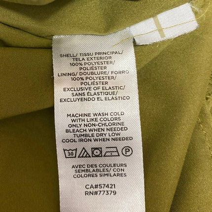 Ann Taylor Green Floral Short Sleeve Smocked Ruffle Tiered Maxi A-Line Dress 8