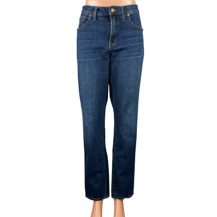 Madewell Women's Blue Dark Wash High Waisted Casual Straight Denim Jeans Size 30