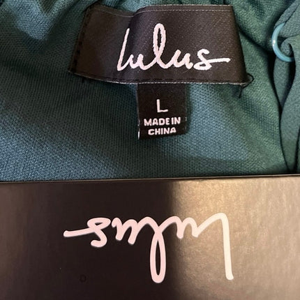 NEW Lulus Mythical Kind of Love Green Sleeveless Cami Camisole Maxi Tank Dress L