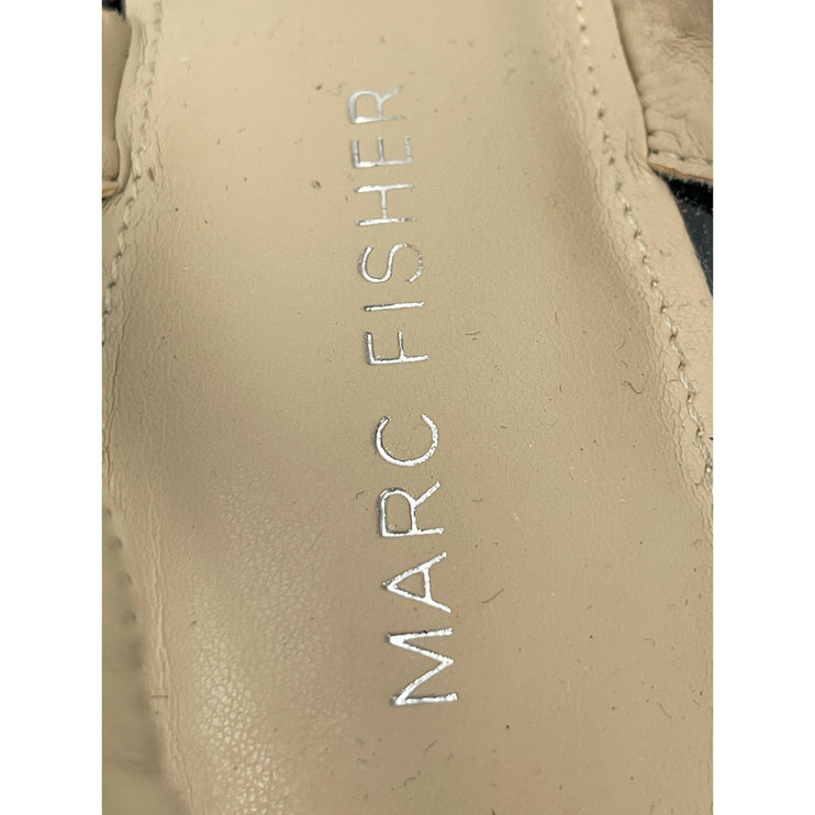 Marc Fisher Women's Black  Slingback Pointed Toe Stiletto Heels Pump Shoes Sz8.5