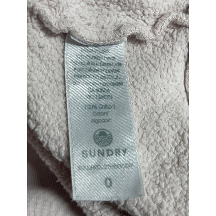 Sundry Gray Mock Neck Long Sleeve Crop Gym Activewear Sweater Sweatshirt Top 0