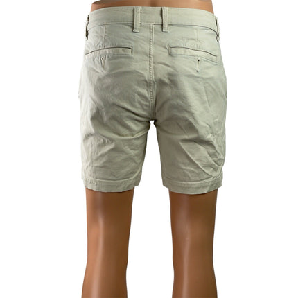Flint and Tinder Gray Mid Rise Straight Golf Chino Khaki Bermuda Shorts Size 29