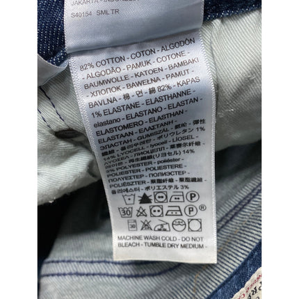 Levi's Men's Blue Medium Wash Slim Fit Skinny Y2k Casual Denim Jeans Size 32