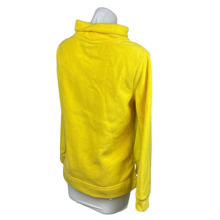 Tommy Hilfiger Womens Yellow Terry Fleece Turtleneck Long Sleeve Sweater Size S