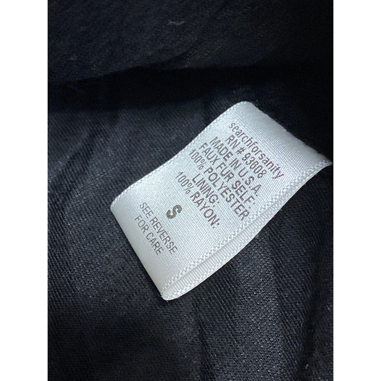 Search for Sanity Womens Faux Fur Sequin Shell Short Sleeve Sweater Blouse Top S