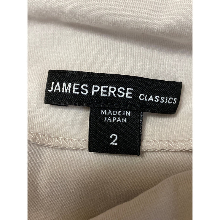 James Perse Classics Women's Beige Long Sleeve Turtleneck Sweater Top Size 2