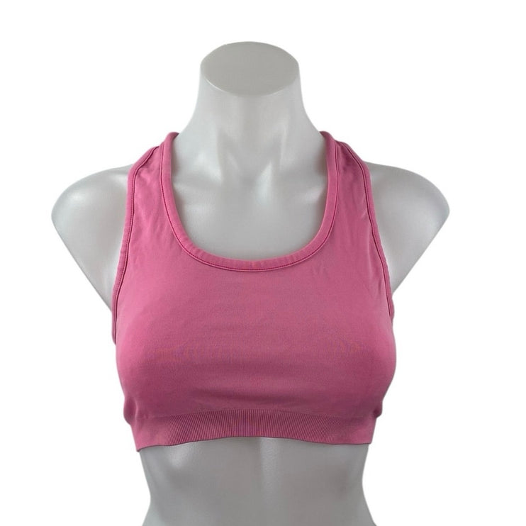 Athleta Women's Pink Racerback Yoga Workout Athletic Sports Bra Crop Top Size M