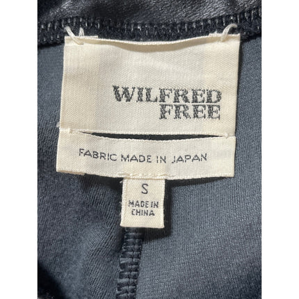 Aritzia Wilfred Free Black Faux Leather Vegan High Rise Leggings Pants Size S