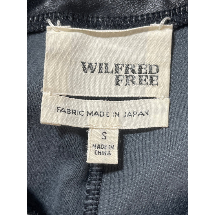 Aritzia Wilfred Free Black Faux Leather Vegan High Rise Leggings Pants Size S