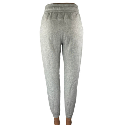 Women's Gray High Waisted Drawstring Tapered Athletic Jogger Sweat Pants Size S