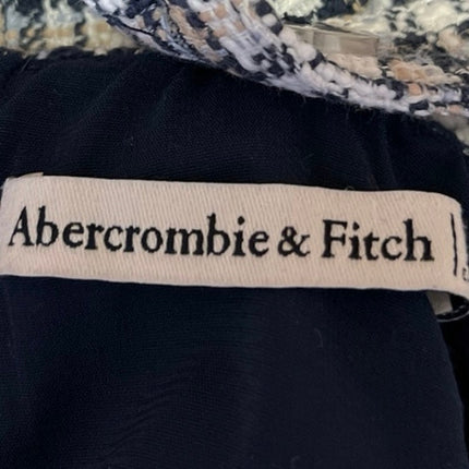 Abercrombie & Fitch Blue Tweed Plaid Checkered Sleeveless Cami Mini Tank Dress S