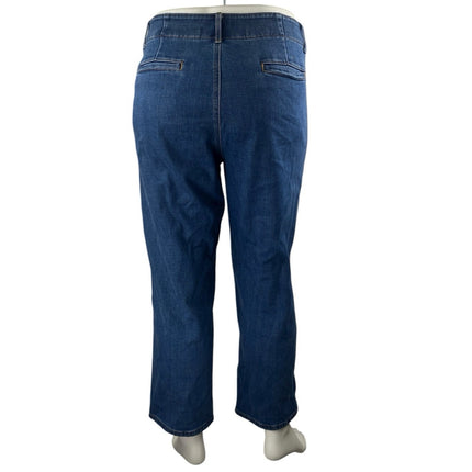 Banana Republic Women's Blue High Waisted Straight Leg Denim Jeans Size 32