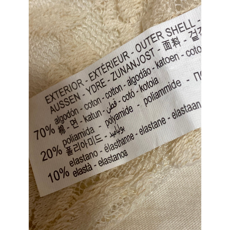 ZARA Cream White Floral Lace Sleeveless Halter Cami Crop Tank Blouse Top Size S