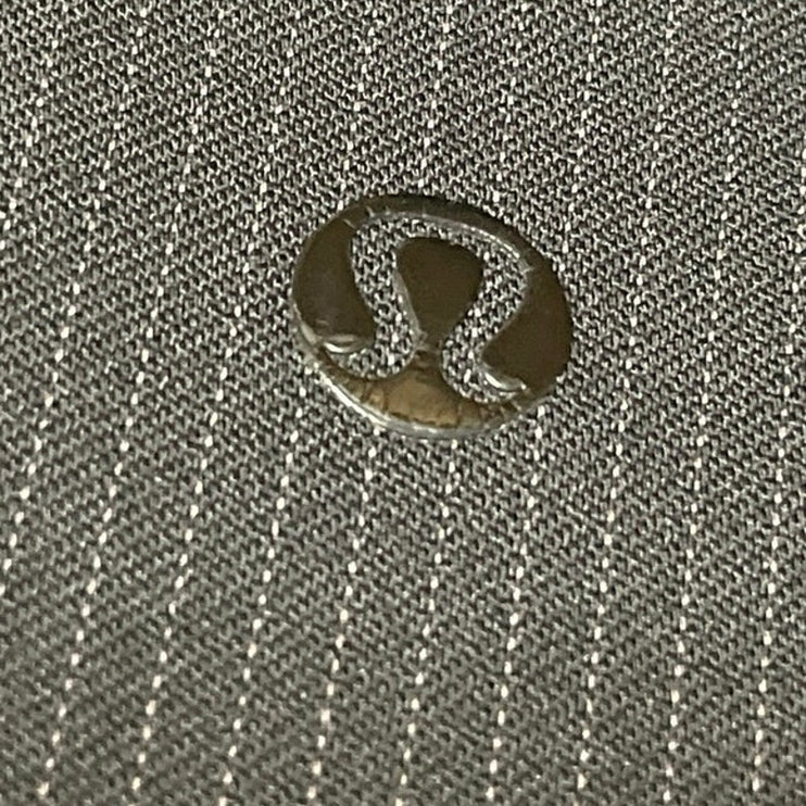 Lululemon Men's Black Mid Rise Pinstriped Straight Leg Trousers Dress Pants M