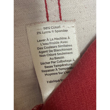 Talbots Women's Red Corduroy High Rise Wide Leg Bootcut Flare Trousers Pants 8