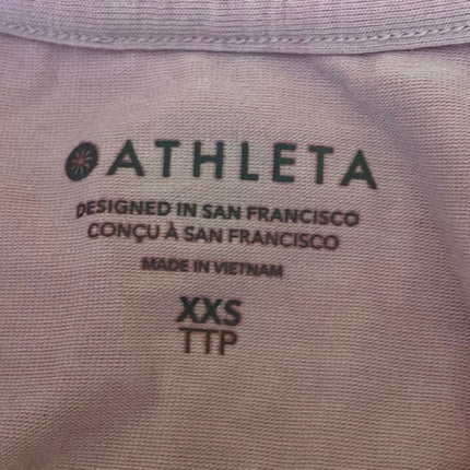 Athleta Womens Pink Sleeveless Racerback Activewear Fitness Workout Tank Top XXS