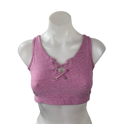 Year of Ours Pink Sleeveless Yoga Gym Athletic Activewear Crop Tank Sports Bra M