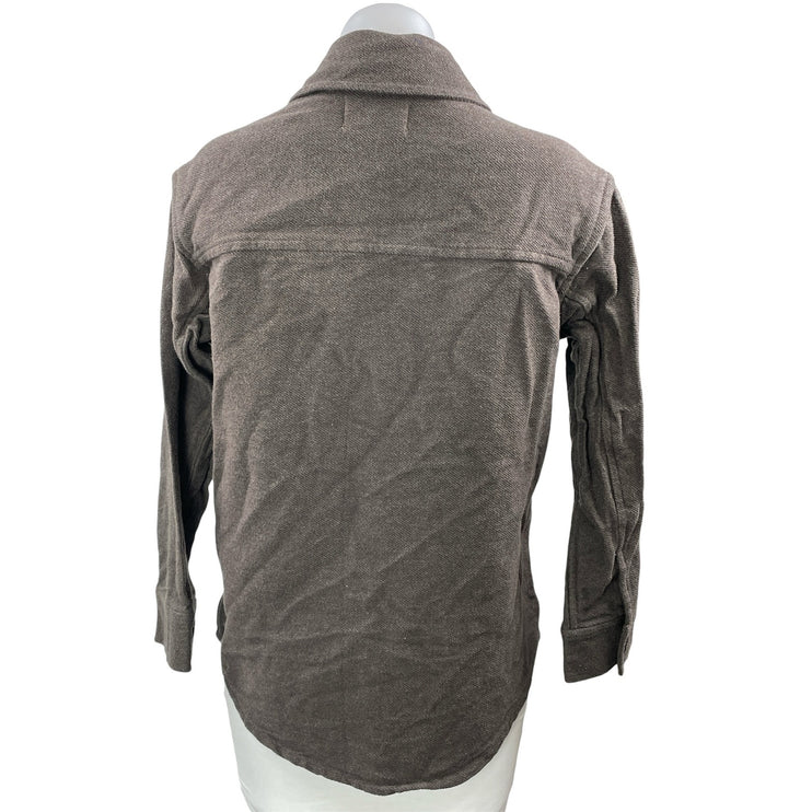 Everlane Women's Brown Long Sleeves Button Front Utility Shirt Jacket Shacket XS