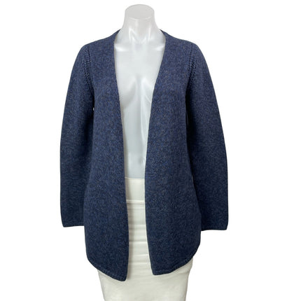 Comptoir des Cottoniers Blue Wool Long Sleeves Knit Open Cardigan Sweater Top M
