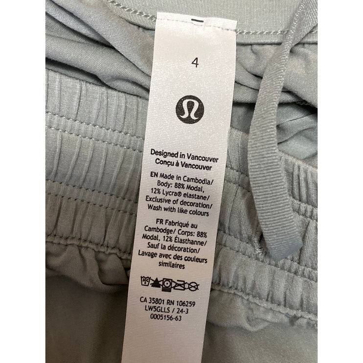 Lululemon Women's Gray High Waisted Yoga Baggy Wide Leg Trousers Pants Size 4