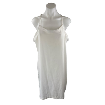All In Motion White Sleeveless Racerback Scoop Neck Tennis Athletic Dress Size L