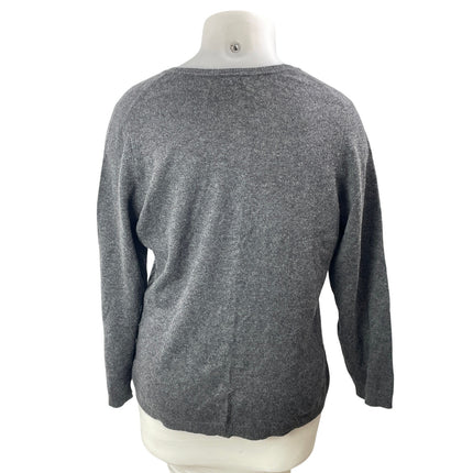 Charter Club Women's Gray 100% Cashmere Long Sleeve Knit Sweater Top Size 2X