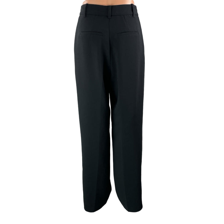 Aritzia Wilfred The Effortless High Rise Pleated Wide Leg Trouser Dress Pants S