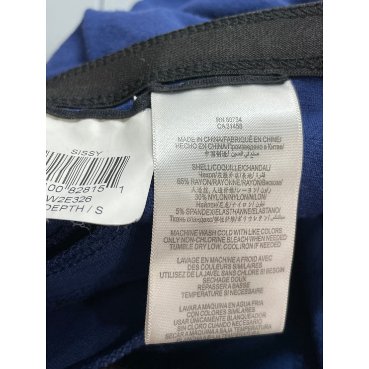 BCBGMaxazria Sissy Women's Blue Zip Pocket Slit Skinny Leggings Pants Size S