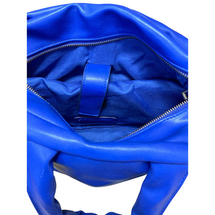 Free People Lapis Blue Cloud Commuter Quilted Shoulder Tote Bag Mini Handbag OS