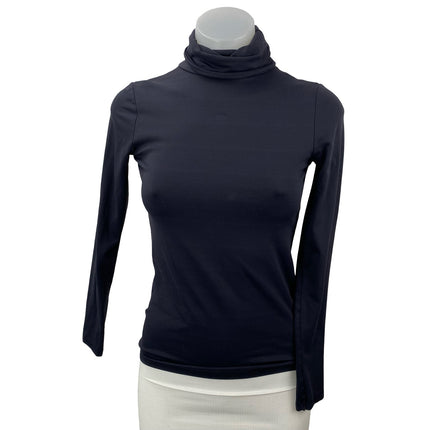 Zara Women's Black Long Sleeve Turtleneck Slim Fit Pullover Blouse Top Size S