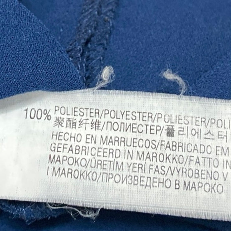 Zara Women's Blue Short Sleeve Square Neck Flared Mini A Line Dress Size S