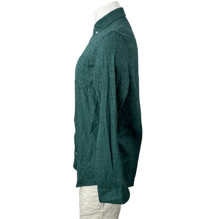 Penguin By Munsingwear Men's Green Long Sleeves Button Down Shirt Top Size M