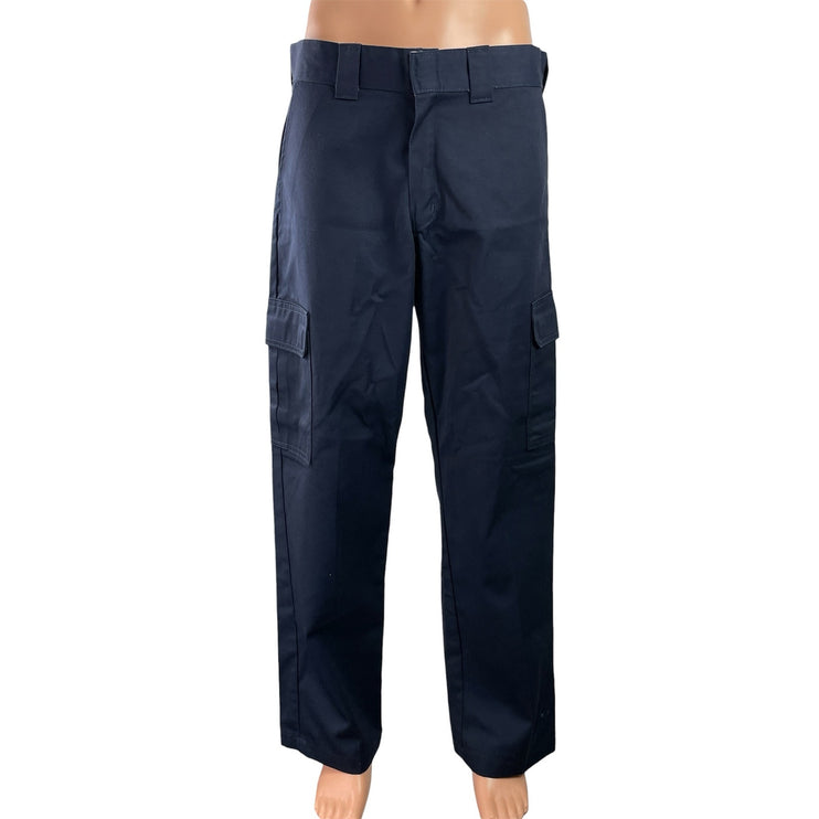Dickies Men's Navy Blue Relaxed Fit Mid Rise Straight Leg Trousers Pants 34x32