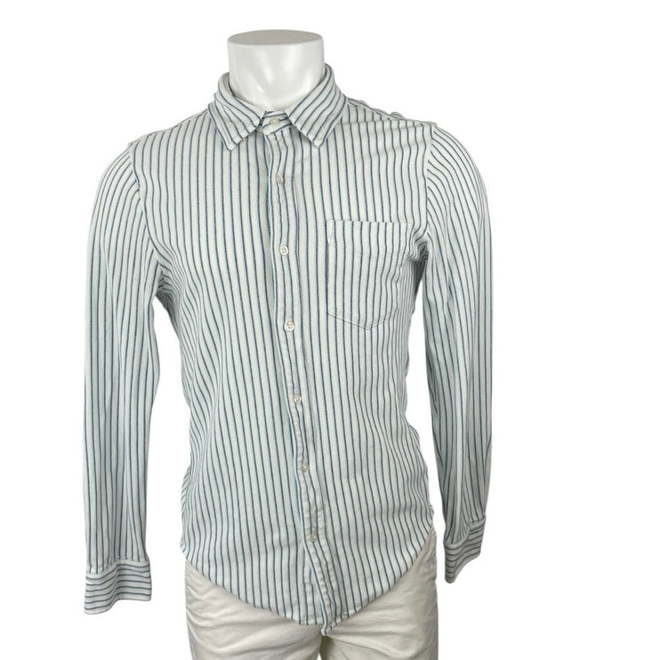 Bonobos Stretch Everyday Striped Collared Long Sleeve Button Down Shirt Top Sz M