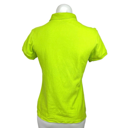 Bossini Green Cotton Logo Collared Casual Golf Short Sleeve Polo Shirt Size S