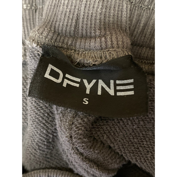 DFYNE Women's Gray High Rise Pull On Tapered Athletic Jogger Sweat Pants Size S