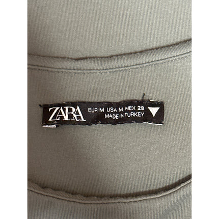 Zara Women's Green Sleeveless Racerback High Neck One Piece Bodysuit Tank Top M