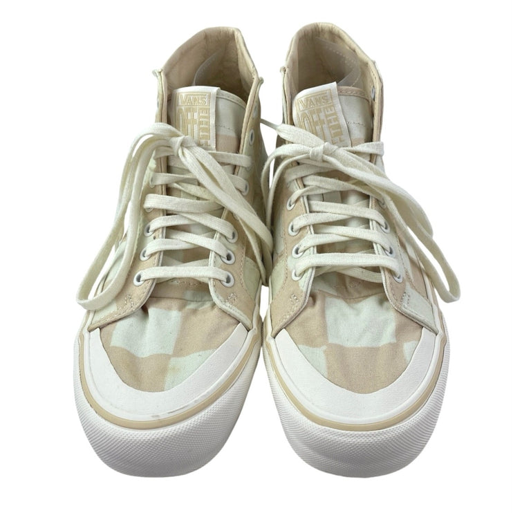 Vans SK8-Hi 138 Decon Women's Pink Check Lace Up High Top Sneakers Shoes Size 10